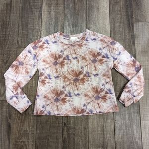 Tye Dye Crop Top "Kind People" Size M